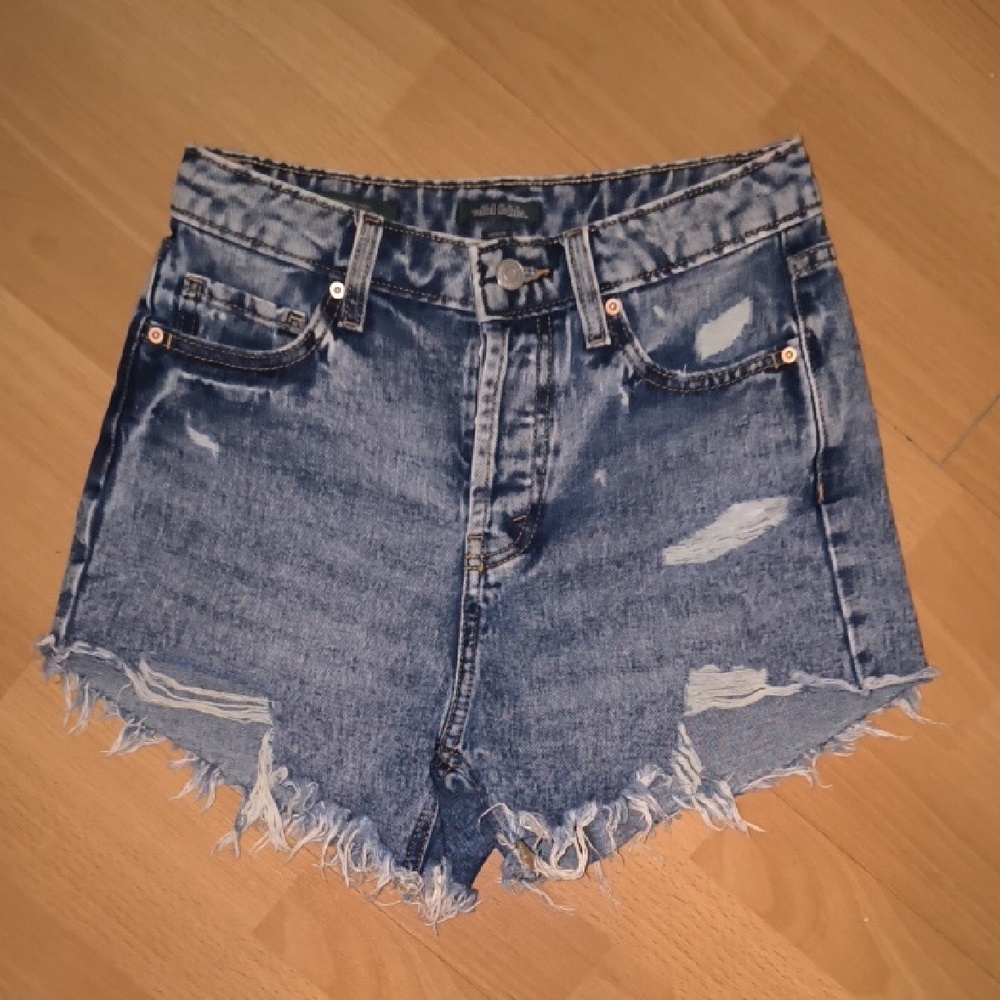 Wild Fable | Light Blue Frayed Jean Shorts